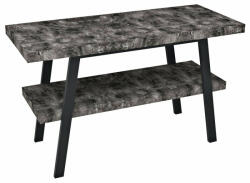 SAPHO Twiga mosdótartó asztal 120x72x50 cm, matt fekete/zúzott kő VC453-120-9 (VC453-120-9)