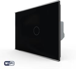 LIVOLO Intrerupator Simplu Wi-Fi cu Touch LIVOLO din Sticla, Standard Italian - Serie Noua - culoare negru