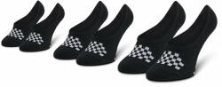 Vans Set de 3 perechi de șosete scurte pentru copii Vans Classic Canoodle VN0A48HCY281 Black/White