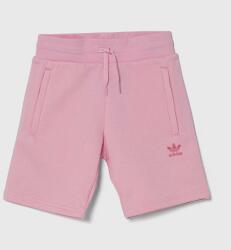 adidas Originals gyerek rövidnadrág rózsaszín, sima, állítható derekú - rózsaszín 164