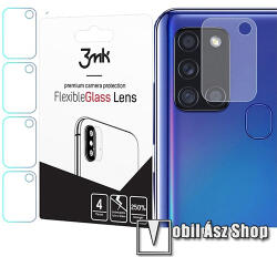 3mk Protection kameravédő flexibilis üveg 4db - 2.5D lekerekített szél, karcálló, ultravékony, 0, 2mm, 7H - ÁTLÁTSZÓ - SAMSUNG SM-A217F Galaxy A21s / SAMSUNG Galaxy A21 (SM-A210F)