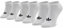 adidas Set de 3 perechi de șosete joase unisex adidas Trefoil Liner S20273 White/White/Black