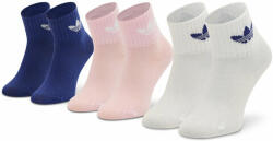 adidas Set de 3 perechi de șosete lungi pentru copii adidas Ankle HC9596 White/True Pink/Legacy Indigo