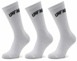 Unfair Athletics Set de 3 perechi de șosete medii unisex Unfair Athletics Curved UNFR22-165 Alb Bărbați