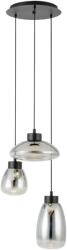 EGLO 390299 Sarnarra függeszték, fekete, 1530 lm, 2700K melegfehér, beépített LED, 3x5, 4W, IP20 (390299)