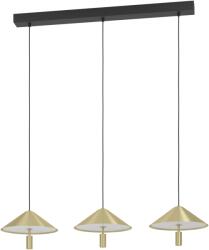 EGLO 390272 Paraguay függeszték, sárga réz, 4080 lm, 3000K melegfehér, beépített LED, 3x12W, IP20 (390272)