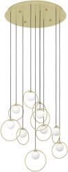 EGLO 390345 Portocolom függeszték, arany, 3500 lm, 3000K melegfehér, beépített LED, 10x3W, IP20 (390345)
