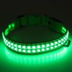 Reedog luminous USB svíticí obojek pro malé, střední a velké psy - zöld - S