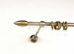  Memphis óarany színű 1 rudas fém karnis szett - 240 cm