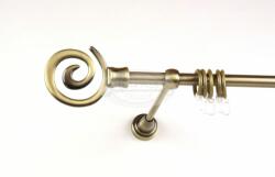  Houston óarany színű 1 rudas fém karnis szett - 240 cm