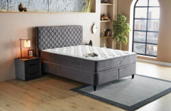 ABC Bedding Cardiff kárpitozott ágyneműtartós ágy matraccal (ágykeret+matrac) 120x200