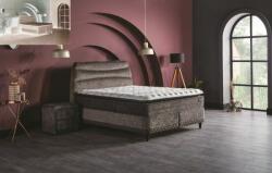 ABC Bedding Hudson kárpitozott ágyneműtartós ágy - világos barna, széles fejvég - 180x200