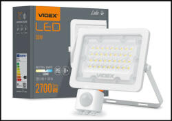 Videx Luka 30 W-os mozgásérzékelős natúrfehér LED reflektor (VLE-F2e-305W-S)