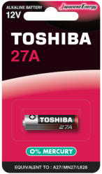 Toshiba speciális alkáli elem 27A 12V MN27 L828 buborékfólia 1 db (TOSBAT0515)