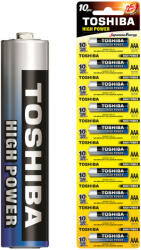 Toshiba NAGYTELJESÍTMÉNY LR03 AAA 1.5V MATRICRA alkáli elemek 10db (TOSBAT0145)