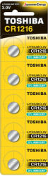 9518 TOSHIBA speciális akkumulátorok Lithium CR 1216 3V buborékfólia 5 db (TOSBAT0580)