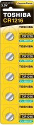 Toshiba speciális akkumulátorok Lithium CR 1216 3V buborékfólia 5 db (TOSBAT0580)