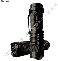 TifanTEX Lanternă SIPIK zoom neagră, Încărcător + baterie (Lanternă) (3517E5)