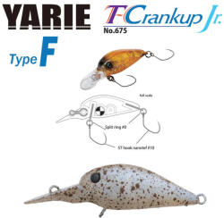 Yarie T-CRANKUP JR 675 TYPE F 2.8mm 1.8gr C22 Tana Color - wobblerek