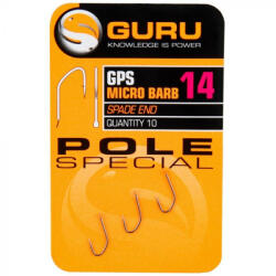 Guru Pole Special Hook Size 14 (Barbed/Spade End) (GPH14)