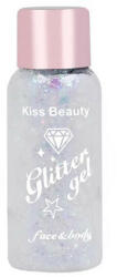 Kiss Beauty Glitter Gel pentru Fata si Corp, Kiss Beauty, Stralucitor, 01, 35 g