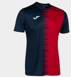 Joma City Ii Short Sleeve T-shirt Navy Red 2xl
