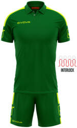 Givova KIT PLAY dressz zöld-fluo sárga L