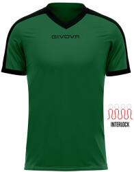 Givova SHIRT REVOLUTION INTERLOCK dressz zöld-fekete XS