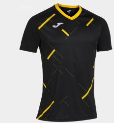 Joma Tiger Iii Short Sleeve T-shirt Black Yellow S