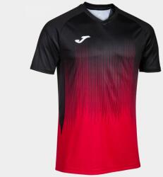 Joma Tiger Iv Short Sleeve T-shirt Red Black 2xs