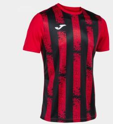 Joma Inter Iii Short Sleeve T-shirt Red Black Xs