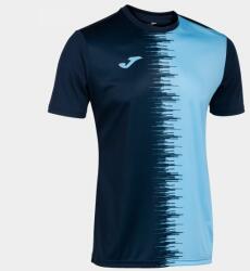 Joma City Ii Short Sleeve T-shirt Navy Sky Blue 2xs