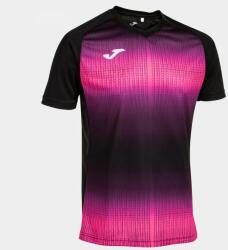 Joma Tiger V Short Sleeve T-shirt Black Fluor Pink L
