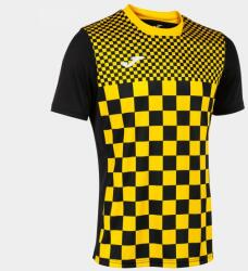 Joma Flag Iii Short Sleeve T-shirt Black Yellow 2xl