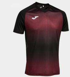 Joma Tiger V Short Sleeve T-shirt Black Burgundy 3xs