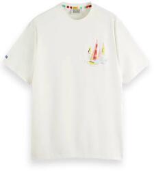 Scotch & Soda T-Shirt Front Back Artwork 175572 SC0006 white (175572 SC0006 white)