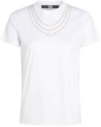 Karl Lagerfeld T-Shirt Karl Necklace 240W1731 100 white (240W1731 100 white)