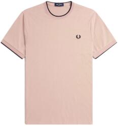 FRED PERRY T-Shirt M1588-Q124 u89 dark pink / dusty rose / black (M1588-Q124 u89 dark pink / dusty rose / black)