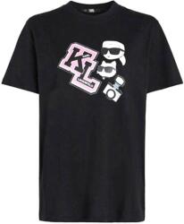 Karl Lagerfeld T-Shirt Oversized Ikonik Varsity Tee 240W1727 999 black (240W1727 999 black)