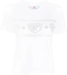 Chiara Ferragni T-Shirt 602 Maxi Logomania Strass Jersey Cotton 74CBHG02CJG01 003 white (74CBHG02CJG01 003 white)