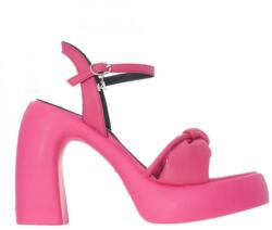 Karl Lagerfeld Heels Buckle Strap Sandal KL33715 ffp-fuschia pink pu (KL33715 ffp-fuschia pink pu)