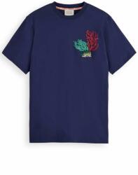 Scotch & Soda T-Shirt Embroidered Coral 177151 SC6865 navy blue (177151 SC6865 navy blue)