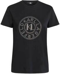 Karl Lagerfeld T-Shirt Rhinestone Logo 240W1700 999 black (240W1700 999 black)