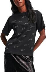 Karl Lagerfeld T-Shirt Rhinestone Karl 240W1704 999 black (240W1704 999 black)