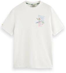 Scotch & Soda T-Shirt Front Back Swan Artwork 176737 SC0006 white (176737 SC0006 white)