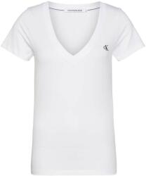 Calvin Klein T-Shirt Ck Embroidery Stretch V-Neck J20J213716 YAF bright white