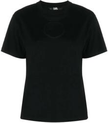 Karl Lagerfeld T-Shirt Cut Out Fashion T-Shirt 231W1708 999 black (231W1708 999 black)