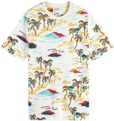 Scotch & Soda T-Shirt Palm-Printed Crewneck T-Shirt 171683 SC5739 white palmtree island aop (171683 SC5739 white palmtree island aop)