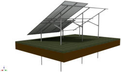 SG SOLAR Kit montaj structura panouri fotovoltaice la sol - 30 grade (SGS-KIT-SP008-1)