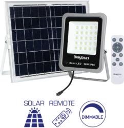 BRAYTRON Proiector cu led FL braytron solar + telecomanda , DIM P: 50W, C15W 6500K IP65 (BT63-01532)